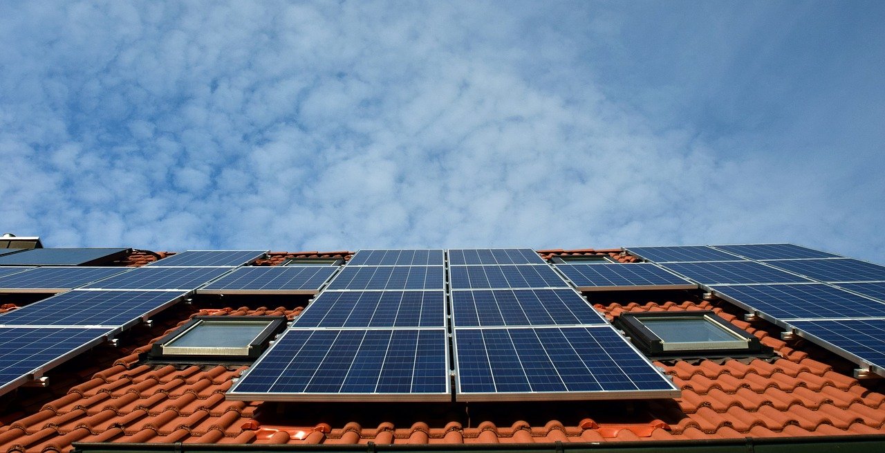 solar panels installed on the roof of a house