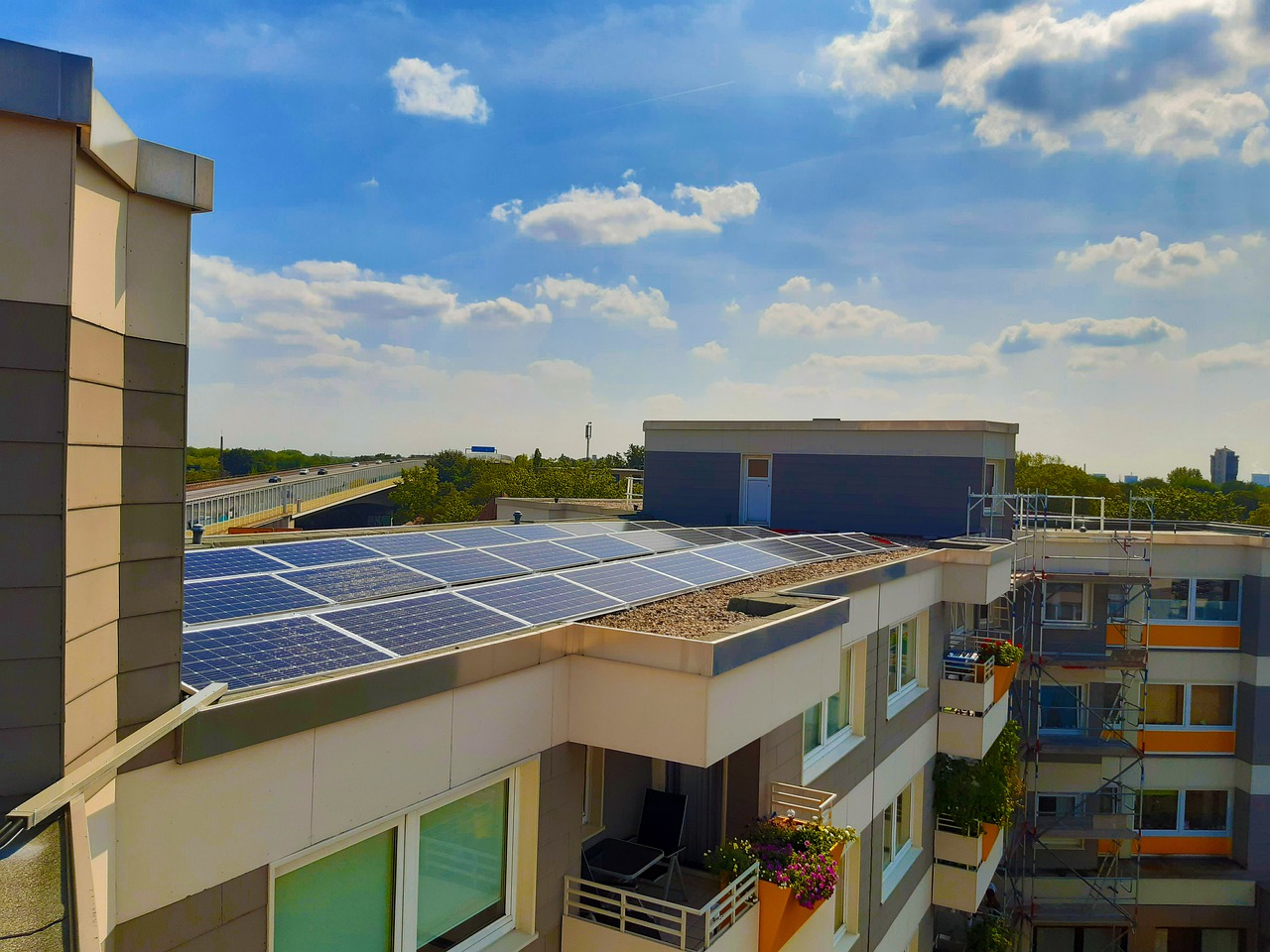 solar panels installed on the roof of a house